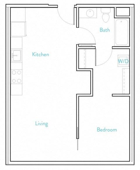 Portland, OR Grant Park Village Apartments 1 bedroom 1 bath